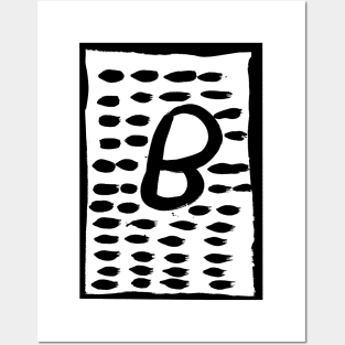 The letter B painting Posters and Art